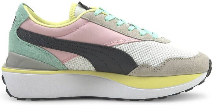 Puma Cruise Rider Dames Schoenen Black Leer, Textil