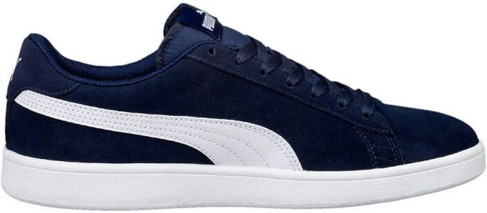 Puma Smash V2 suÃ¨de sneakers donkerblauw/wit
