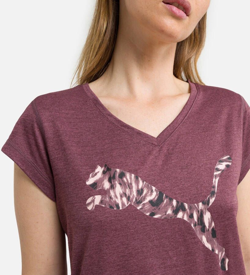 Puma T shirt met ronde hals Train Favorite Heather Cat Tee