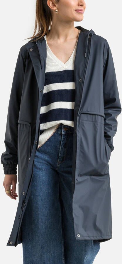Rains Rechte jas met ritssluiting en kap String Parka