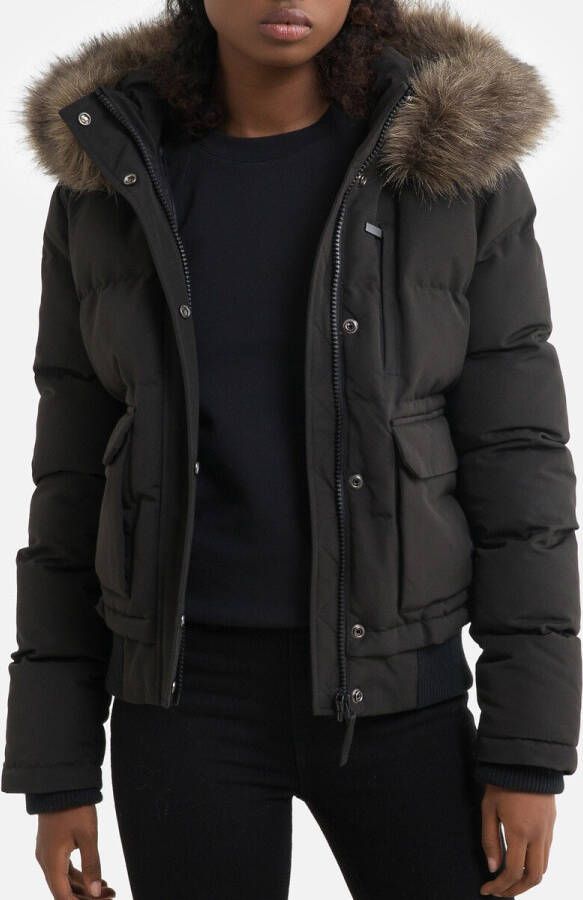 Superdry Bomberjack afneembare capuchon, gerecyclede wattering