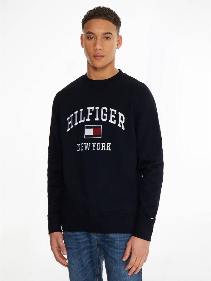 Tommy Hilfiger Modern Varsity Sweatshirt Desert Sky , Blauw, Heren