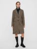 Vero Moda Elegante jas in bruin met ruiten Veelkleurig online kopen
