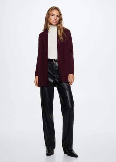 Mango Fijn gebreid vest