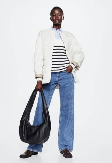 Mango Melon gewatteerd jack met quilt patroon