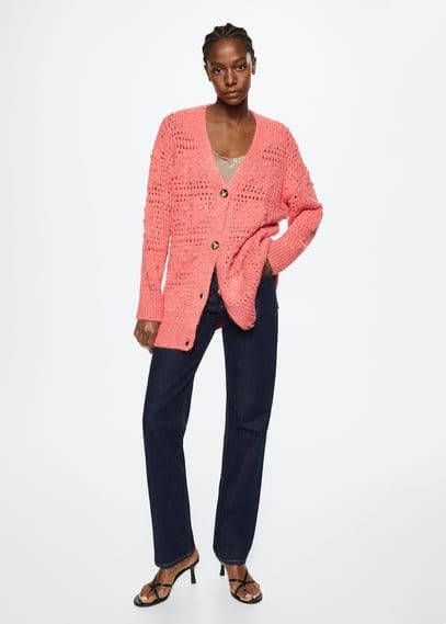 Mango Oversized vest met knopen