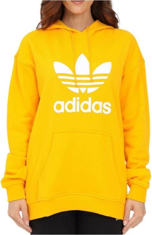 Adidas Hoodies & Sweatvesten Geel Dames