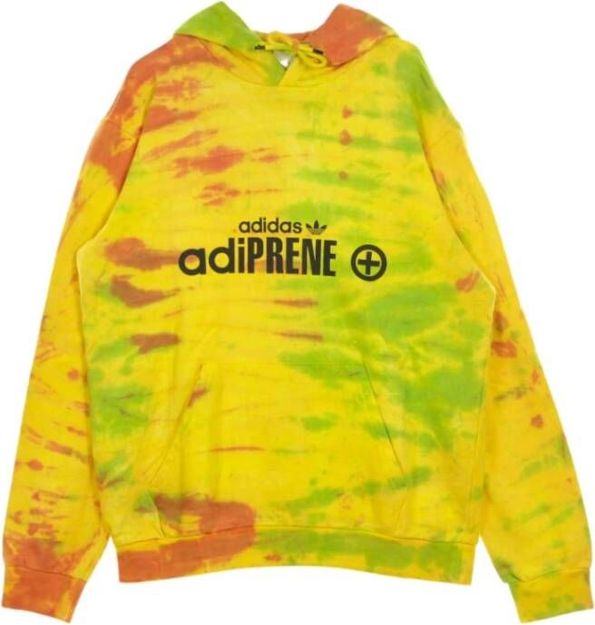 Adidas Lichtgewicht sweatshirt met capuchon adiprene AOP , Geel, Heren