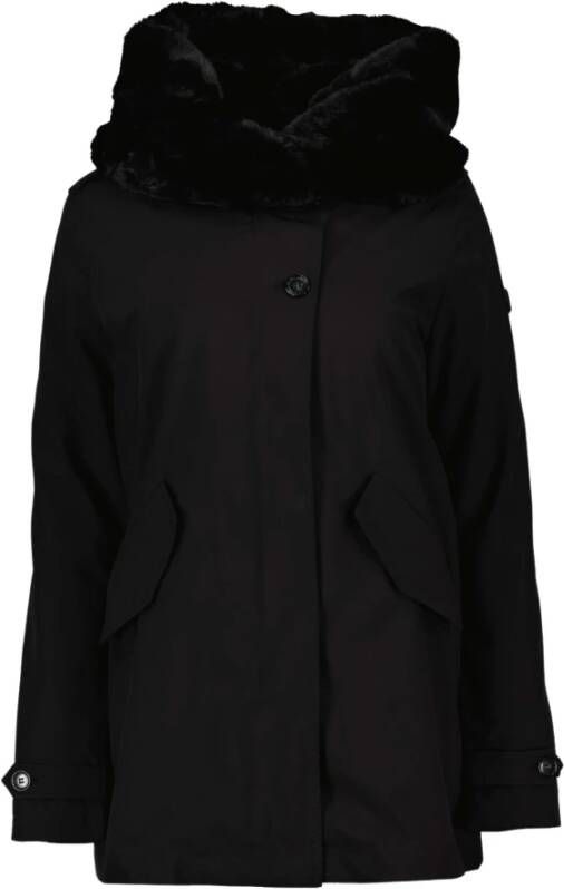 Airforce Parka met capuchon van imitatiebont