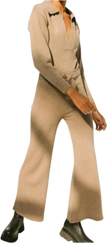 ALOHAS Tijdlijn jumpsuit , Bruin, Dames