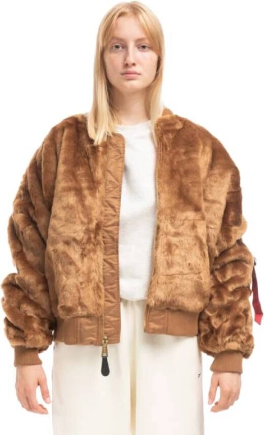 alpha industries Bomber jackets Bruin Dames