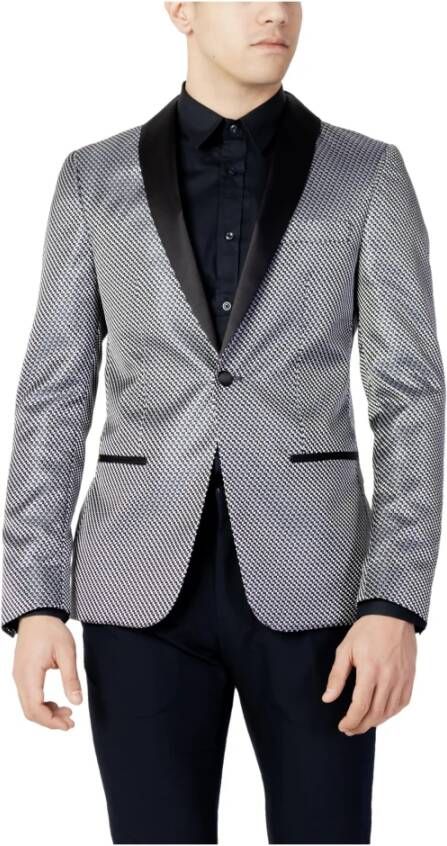Antony Morato Giacca Roxanne Slim Fit in TES Fa650299 , Grijs, Heren