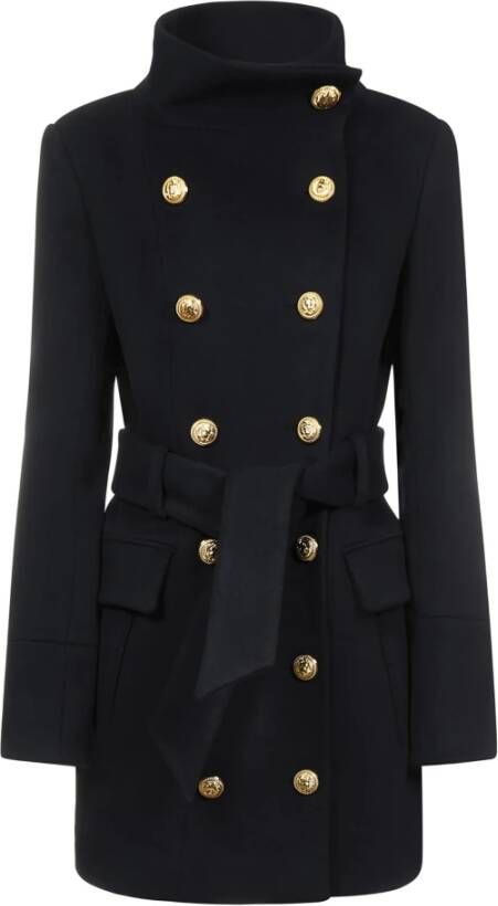 Balmain Trenchcoats & Mantels Zwart Dames