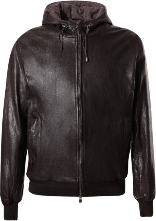Barba Leren Jassen Bruin Heren