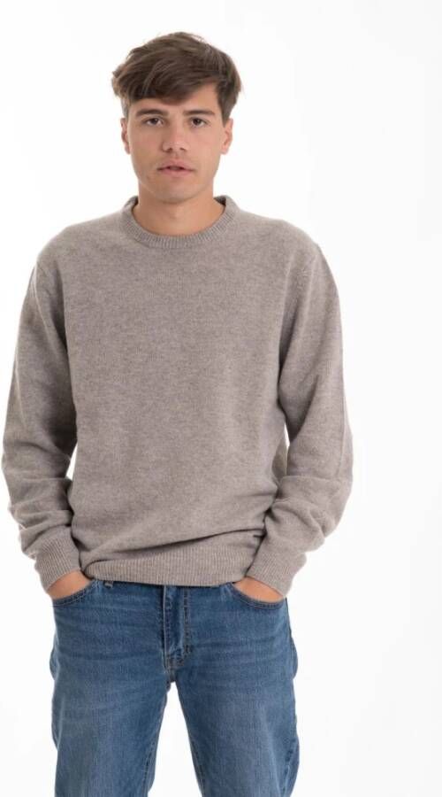 Barbour Ronde hals gekweek , Beige, Heren