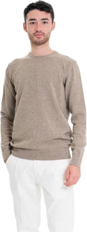 Barbour Ronde hals gekweek , Beige, Heren