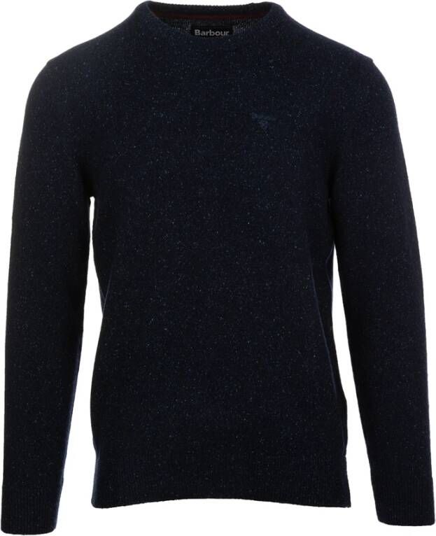 Barbour Ronde hals gekweek , Blauw, Heren