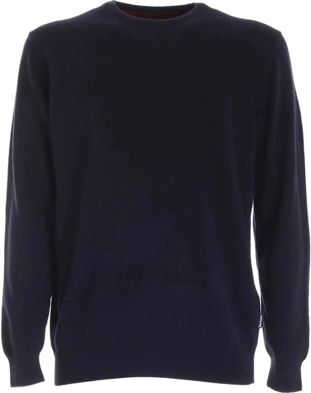 Barbour Ronde hals gekweek , Blauw, Heren