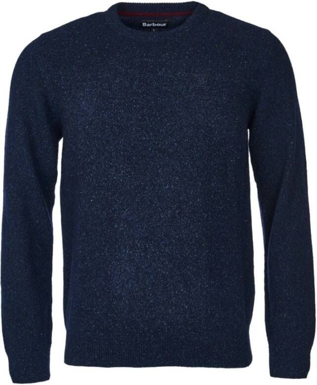 Barbour Ronde hals gekweek , Blauw, Heren