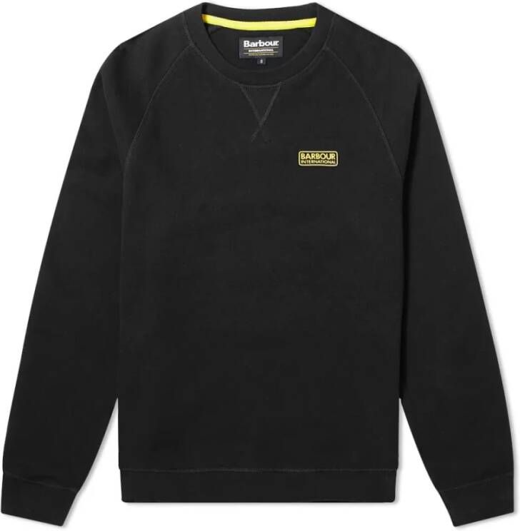 Barbour International Essential Crew Sweat , Zwart, Heren