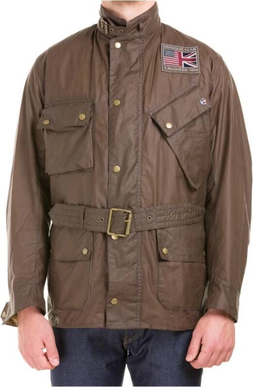 Barbour Leren Jassen Bruin Heren