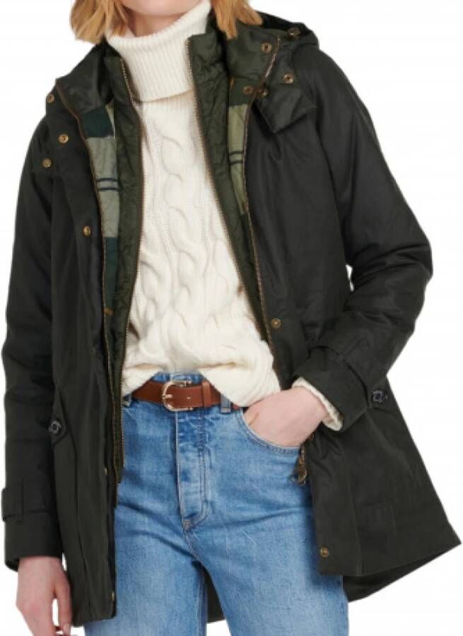Barbour Parka Jassen Groen Dames