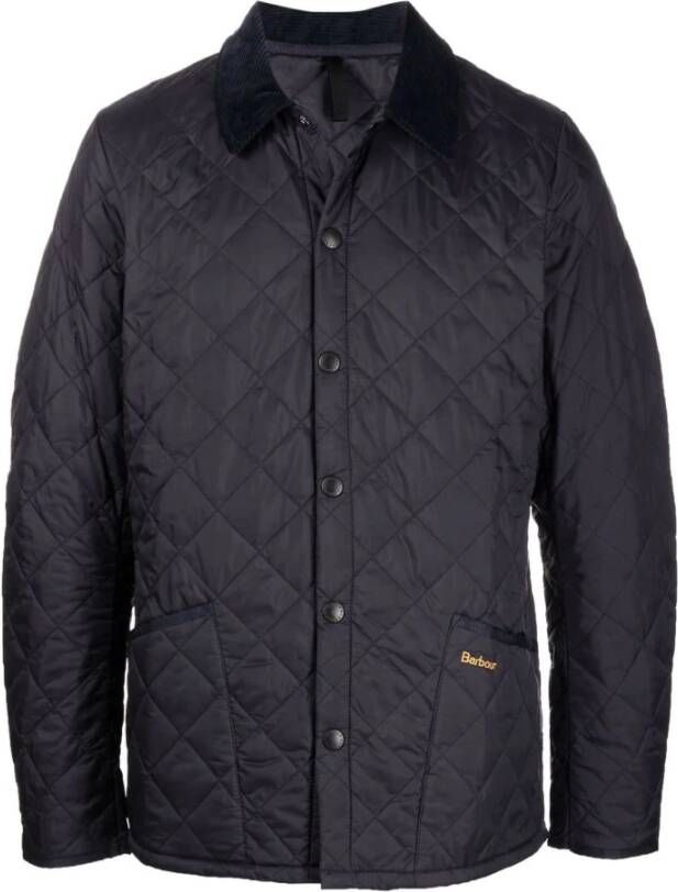 Barbour Winterjassen Blauw Heren