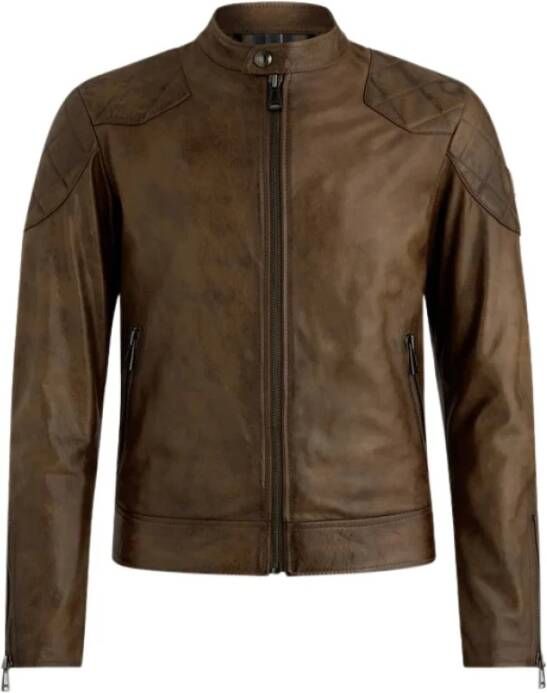 Belstaff Leren Jassen Bruin Heren