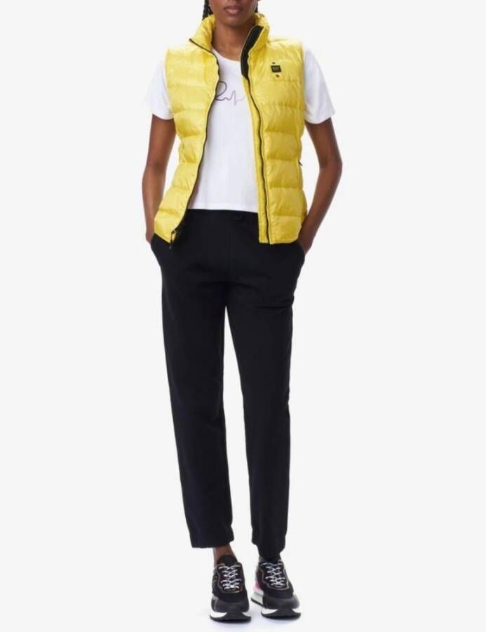 Blauer Bodywarmers Geel Dames