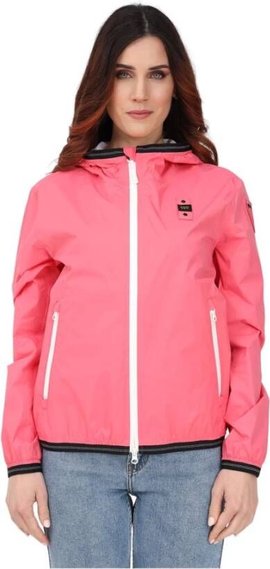 Blauer Outdoorjassen Roze Dames