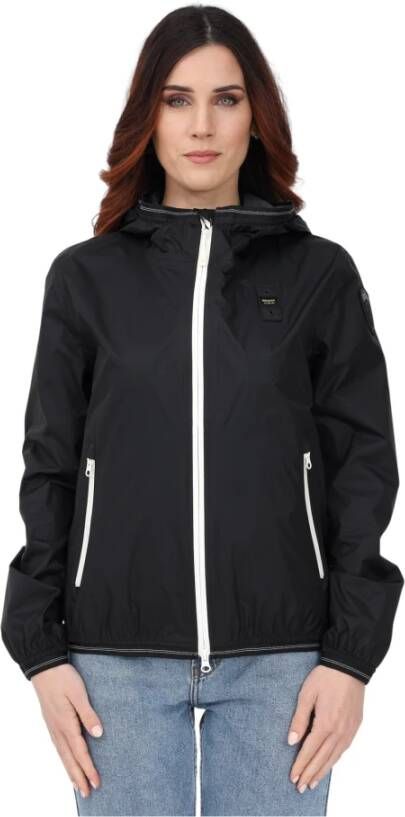 Blauer Outdoorjassen Zwart Dames