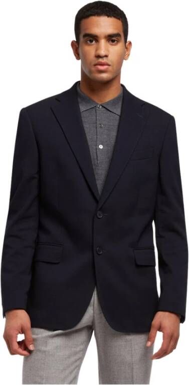 Brooks Brothers Katoen en maagdelijke wollen blend sportjas , Blauw, Heren