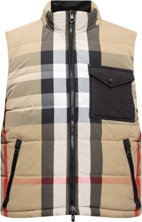Burberry Romford gewatteerde bodywarmer met donsvulling