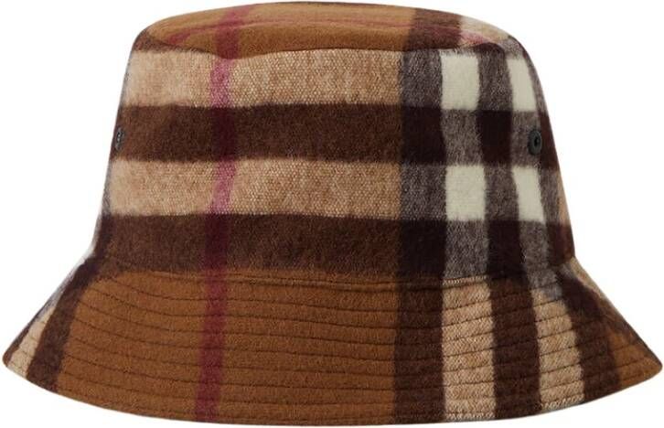 Burberry Controleer wollen emmerhoed , Bruin, Unisex