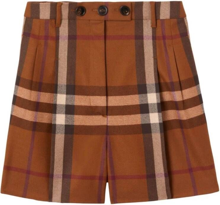 Burberry Korte Broeken Bruin Dames