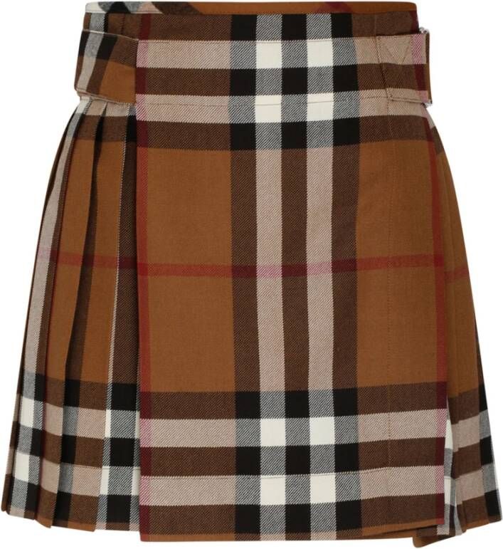 Burberry Korte rokken Bruin Dames