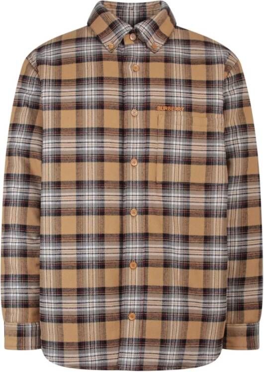 Burberry Overhemden Beige Heren