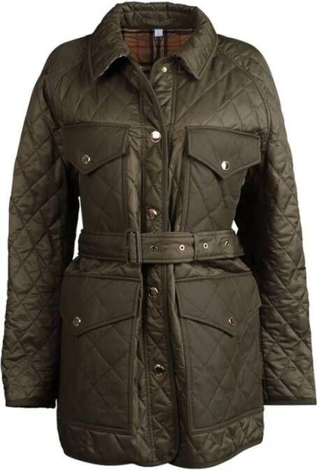 Burberry Kemble Parka Grootte S, Presta kleur groen, bestseller 40 , Groen, Dames