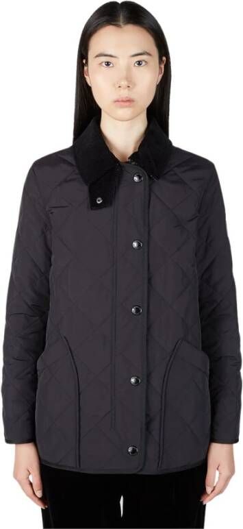 Burberry Cotswold Quilted Jacket , Zwart, Dames