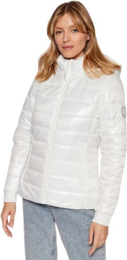 Calvin Klein Gewatteerde Jassen Wit Dames