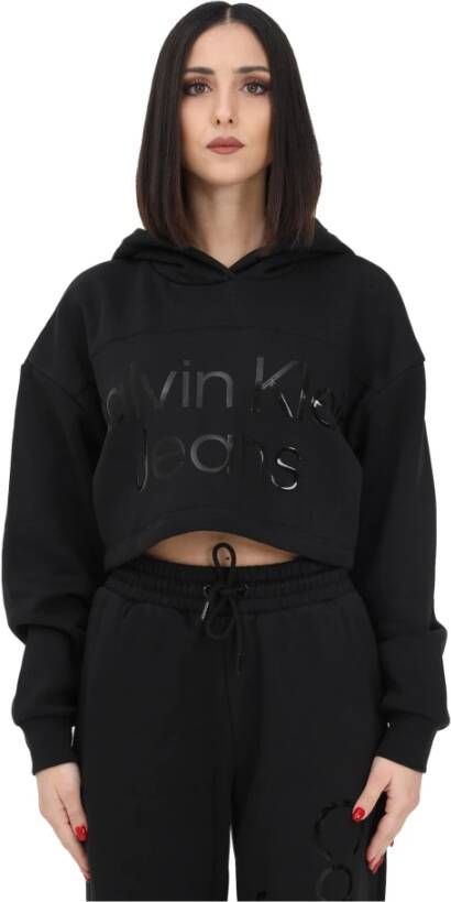 Calvin klein Jeans Hoodies & Sweatvesten Zwart Dames