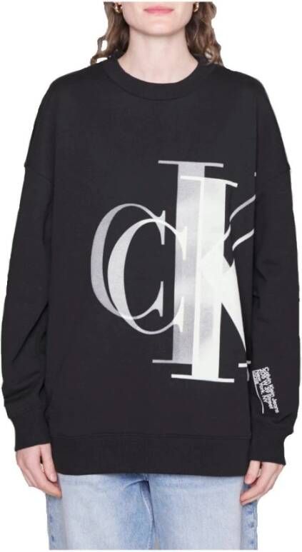 Calvin Klein Hoodies & Sweatvesten Zwart Dames