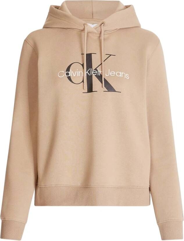 Calvin klein Jeans Hoodies & Sweatvesten Bruin Dames