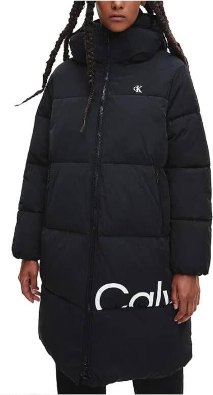 Calvin Klein Parka Jassen Zwart Dames