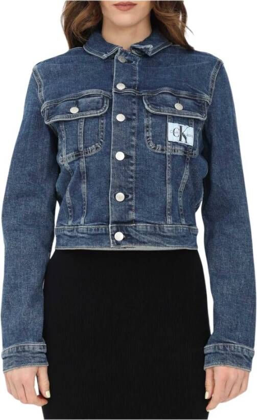 Calvin Klein Spijkerjassen Blauw Dames