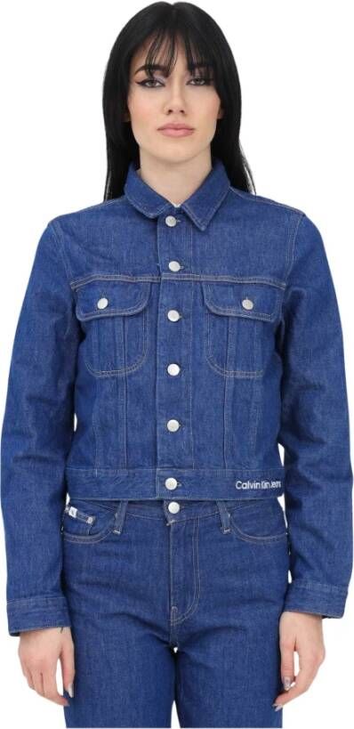 Calvin Klein Spijkerjassen Blauw Dames
