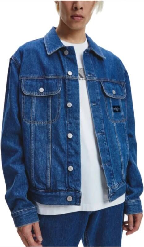 Calvin Klein Spijkerjassen Blauw Heren