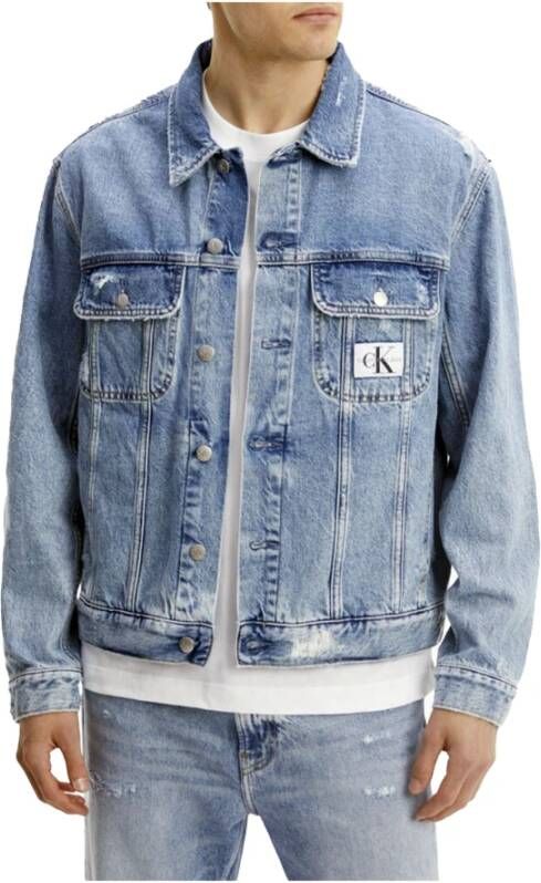 Calvin Klein Spijkerjassen Blauw Heren