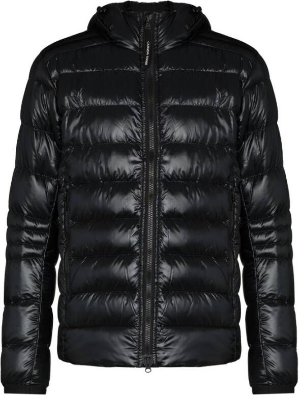 Canada Goose Quilted down jacket with logo , Zwart, Heren