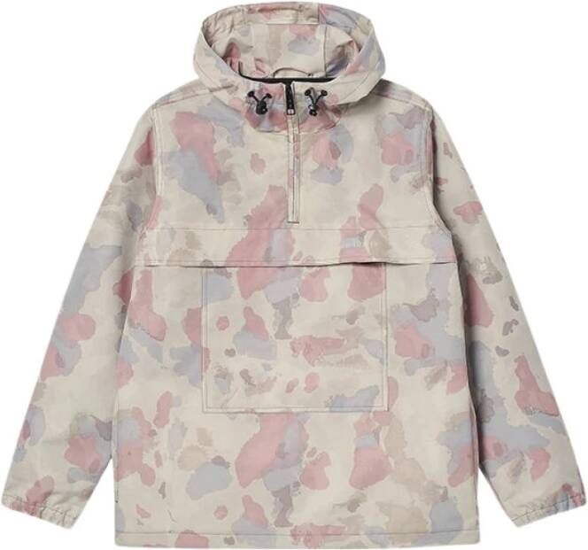 Carhartt WIP Canguro WWindbreaker Pullover , Beige, Heren